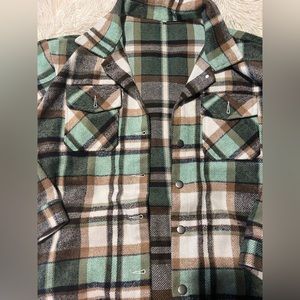 GREEN WOMENS FLANNEL
